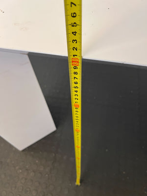 Modern White Console Table with Minor Scratches