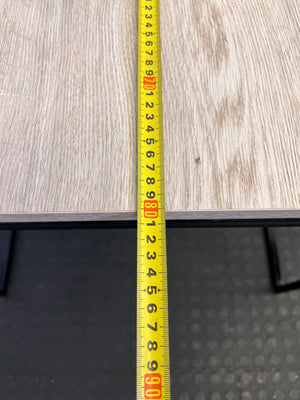 Modern Wood-Look & Metal Accent Table