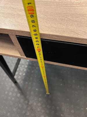 Modern Wood and Metal Office Desk with Storage Cubbies - 2ndhandwarehouse.com