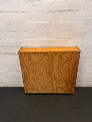 Natural Wood 3-Tier Bookshelf - Heavy Surface Wear & Marks - 2ndhandwarehouse.com