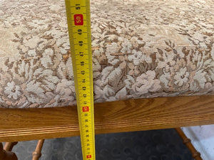 Oak Floral Cushioned Dining Room Chair (No Arm Rests) - PRICE DROP - 2ndhandwarehouse.com