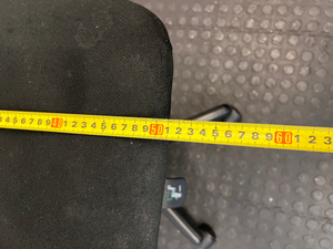 Purple and Black Armless Swivel Office Chair — Scuffed Arm Rests - 2ndhandwarehouse.com
