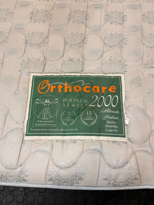Queen Size Orthacare Patterned Mattress — Visible Staining on Surface - 2ndhandwarehouse.com