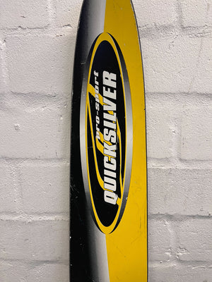 Quicksilver Water Skis - Yellow and Black - Pre-owned with Minor Scratches