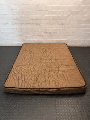 Quilted Brown Foam Double Mattress — Good Used Condition