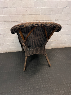 Rattan Tub Chair - Fair Condition - 2ndhandwarehouse.com