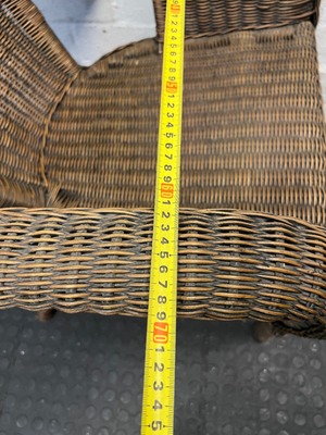 Rattan Tub Chair - Fair Condition - 2ndhandwarehouse.com