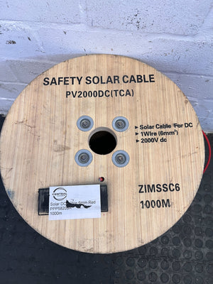 Red Electrical Cable on Wooden Reel โ 22kg