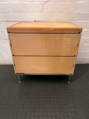 Ribbed Wood-Look Organisation Drawer - Fair Condition, Marks on Front - 2ndhandwarehouse.com