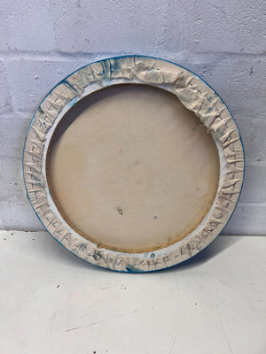 Round Blue Decorative Painting - 2ndhandwarehouse.com