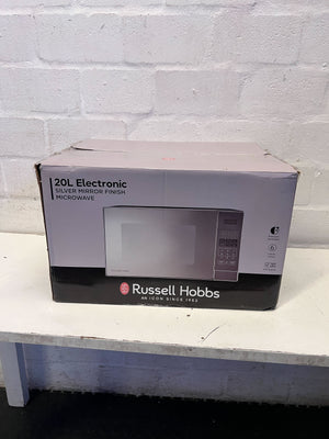 Russell Hobbs Silver Digital Microwave - Pre-Loved Kitchen Essential