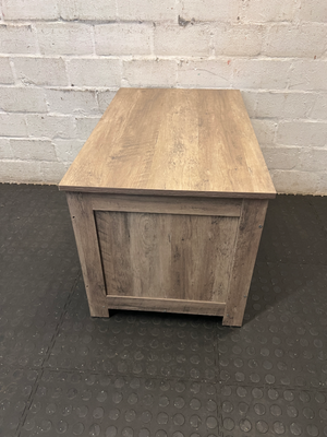 Rustic Grey Wood-Look Cat Litter Box Enclosure Cabinet - 2ndhandwarehouse.com