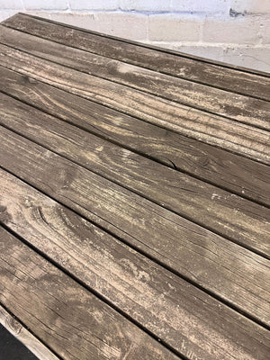 Rustic Reclaimed Wood Dining or Utility Table not to good - 2ndhandwarehouse.com