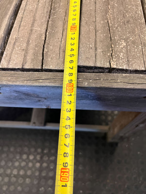 Rustic Reclaimed Wood Dining or Utility Table not to good - 2ndhandwarehouse.com