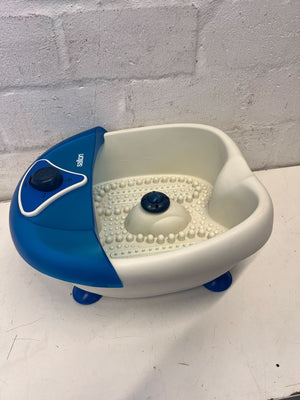 π Salton Foot Spa - Blue & White - Gently Used Relaxation Device