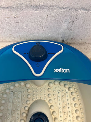 π Salton Foot Spa - Blue & White - Gently Used Relaxation Device