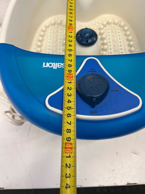 π Salton Foot Spa - Blue & White - Gently Used Relaxation Device