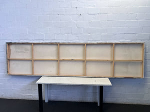 Serene Earth Tones Abstract Canvas Art - 2.8 x 0.7m