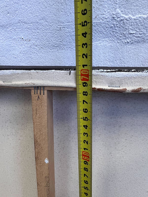 Serene Earth Tones Abstract Canvas Art - 2.8 x 0.7m