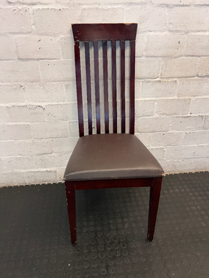 Set of 6 Coricraft Dark Brown Dining Chairs - Visible Surface Wear - 2ndhandwarehouse.com