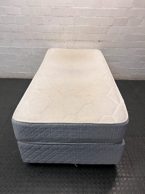 Single Orthopaedic Firm Mattress and Base Set — Used Condition; No Damage