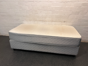 Single Orthopaedic Firm Mattress and Base Set — Used Condition; No Damage