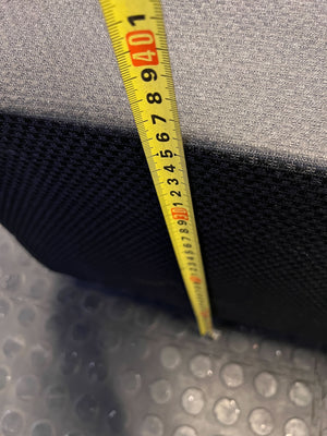 Sleek Black Platform Double Bed Base