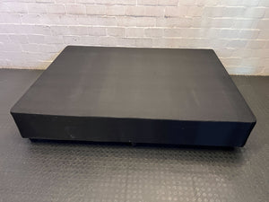 Sleek Black Platform Double Bed Base