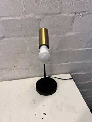 Sleek Gold & Black Modern Table Lamp