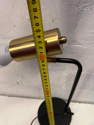 Sleek Gold & Black Modern Table Lamp