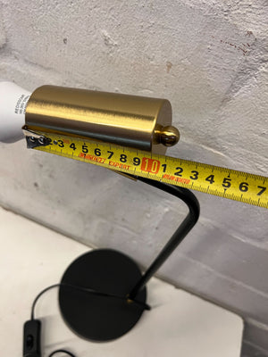 Sleek Gold & Black Modern Table Lamp