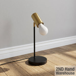 Sleek Gold & Black Modern Table Lamp