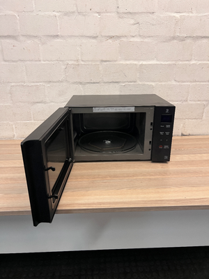 Sleek LG Black Smart Inverter Microwave - 2ndhandwarehouse.com