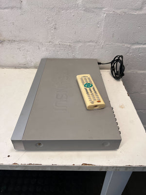 Sleek Silver DVD Player with Remote – Minor Scratches