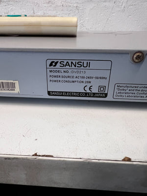 Sleek Silver DVD Player with Remote – Minor Scratches