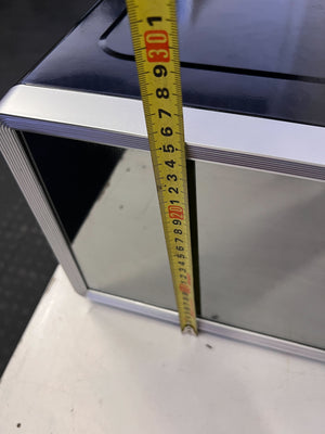 Sleek Silver Microwave Oven - Modern Kitchen Essential