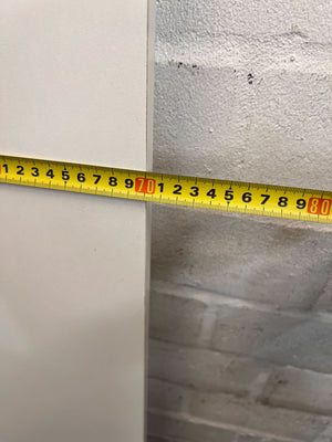 Sleek White Melamine Shelf Board – Minor Scratches