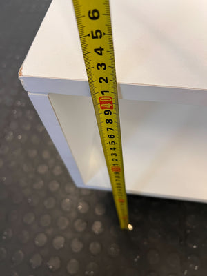 Sleek White TV Unit / Sideboard with Wooden Legs