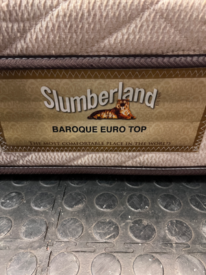 Slumberland Queen Pillow Top Mattress — Fair Condition with Visible Surface Marks