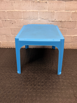 Small Blue Plastic Toddler Table