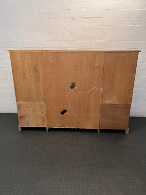 Solid Oak Dining Room Dresser - Minor Edge Wear - 2ndhandwarehouse.com