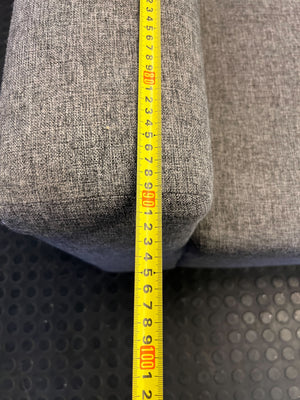 Spacious Grey Sectional Sofa with Ottoman