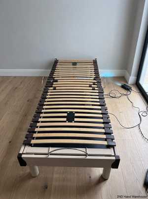 Split Queen Adjustable Electric Bed with Massage Function — Used; Fair Condition - 2ndhandwarehouse.com