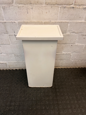 Square White Timber Pedestal Display Stand