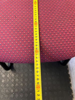 Sturdy Burgundy Office Guest Chair