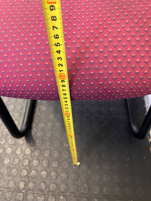 Sturdy Burgundy Office Guest Chair