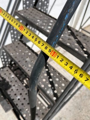 Sturdy Metal Indoor/Outdoor Ladder β Grey Finish, Minor Rust