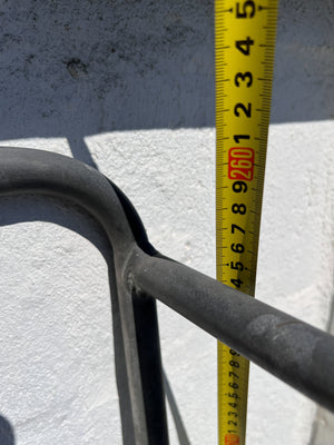 Sturdy Metal Indoor/Outdoor Ladder β Grey Finish, Minor Rust