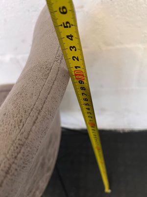 Stylish Beige Fabric Dining Chair with Black Legs β Minor Wear