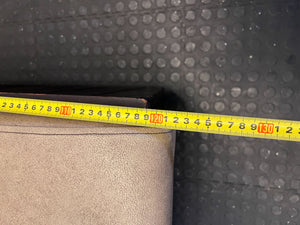 DBL SIDED - 60CM - Stylish Beige Upholstered Restaurant Booth Seat Wooden Frame – Minor Wear (122 x 57)